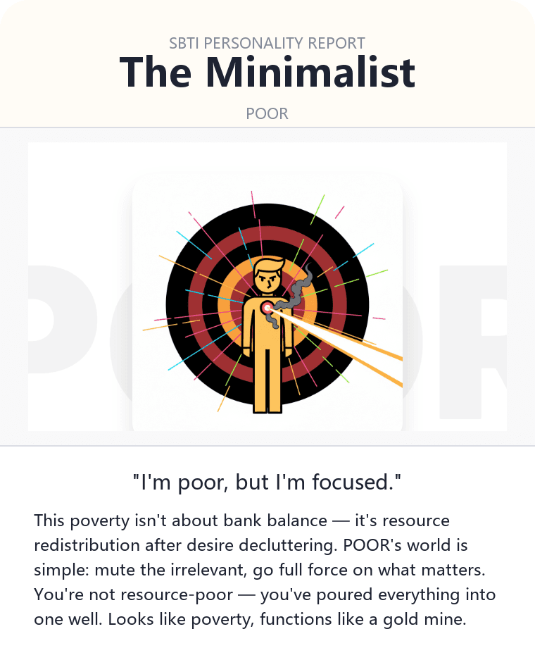 POOR - The Minimalist